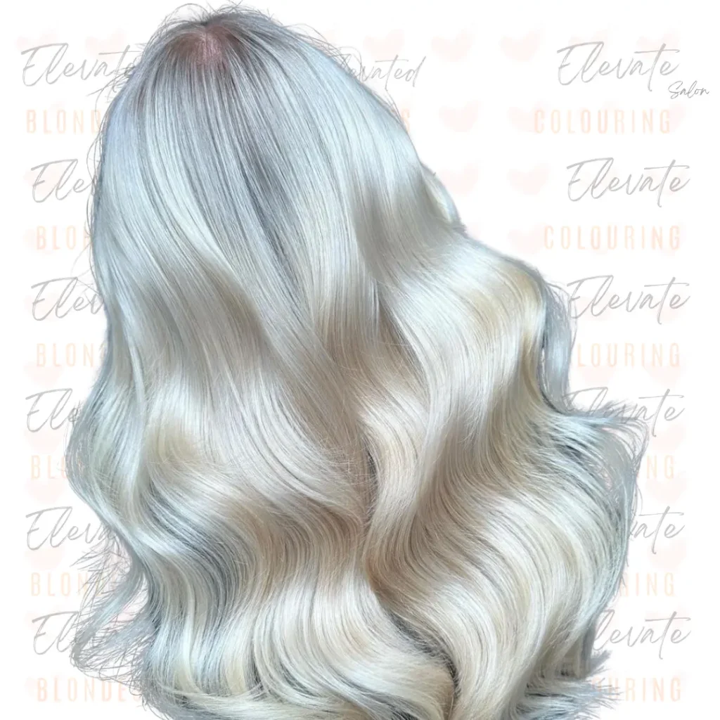 Healthy blonde hair created by a Brisbane hairdresser using professional colour